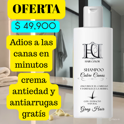 Shampoo cubrecanas + obsequio